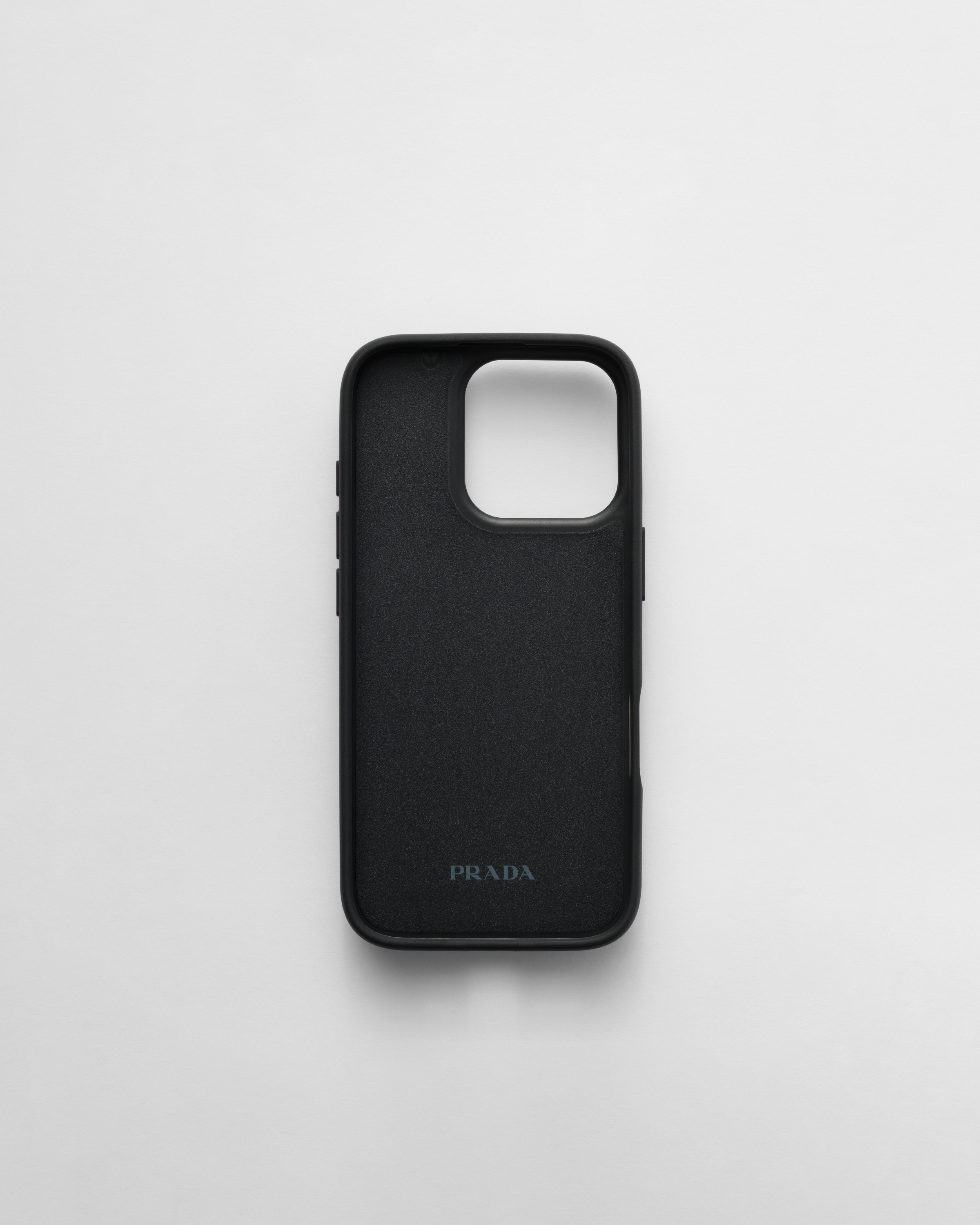 ライトブルー サフィアーノレザー iPhone 16 Pro用ケース | PRADA