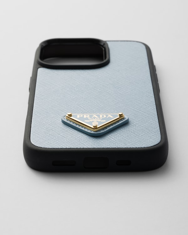 Coque pour iPhone 16 Pro en cuir Saffiano Coque pour iPhone 16 Pro en cuir Saffiano