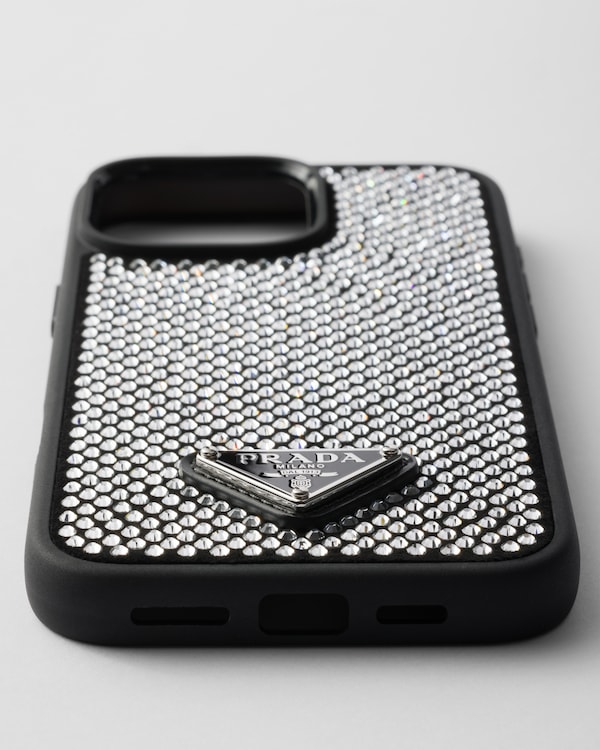 Crystal-studded cover for iPhone 16 Pro Max - Crystal Crystal-studded cover for iPhone 16 Pro Max - Crystal