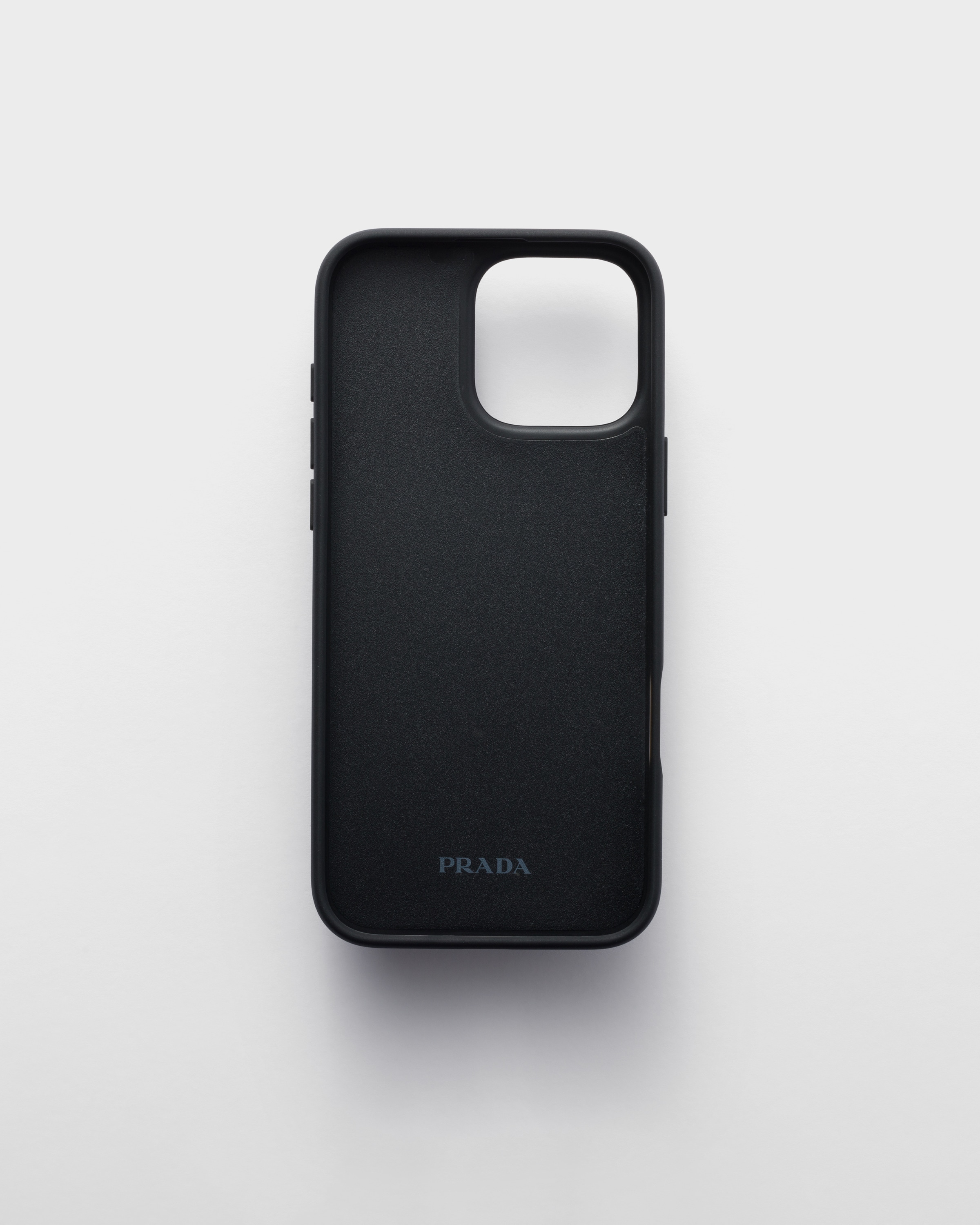 Shop Prada Saffiano leather case for iPhone 16 Pro Max at