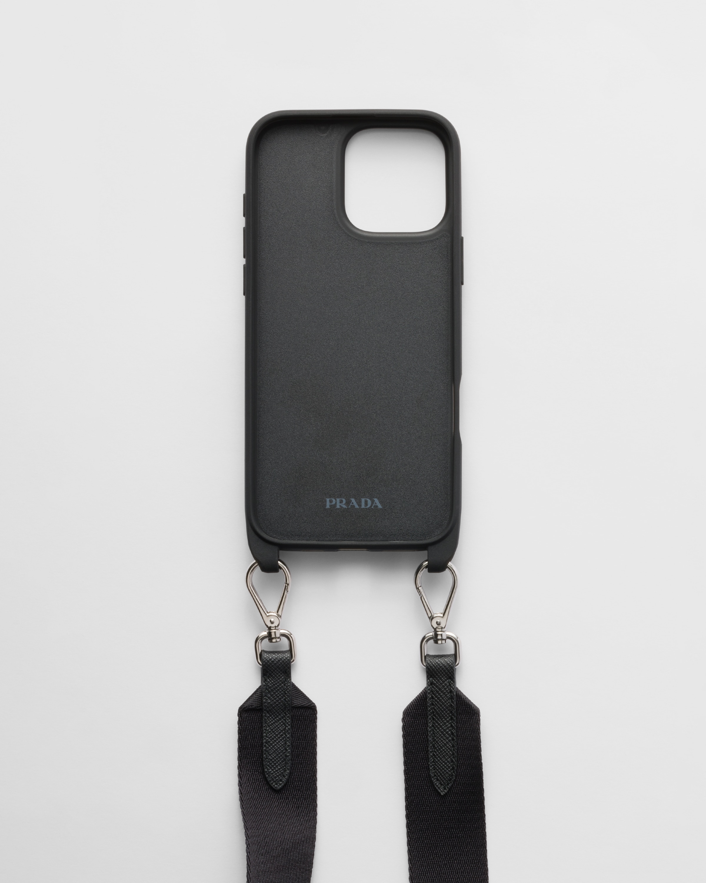 【希少】PRADA ロゴ入り iPhone 16 Pro レザー ケース 2色 Black Leather Case For Iphone 16 Pro | PRADA
