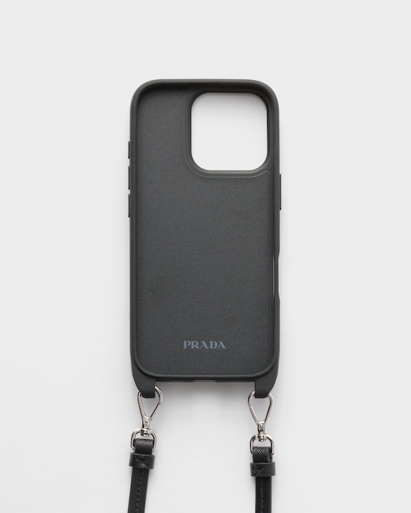 Saffiano leather case for iPhone 16 Pro Saffiano leather case for iPhone 16 Pro