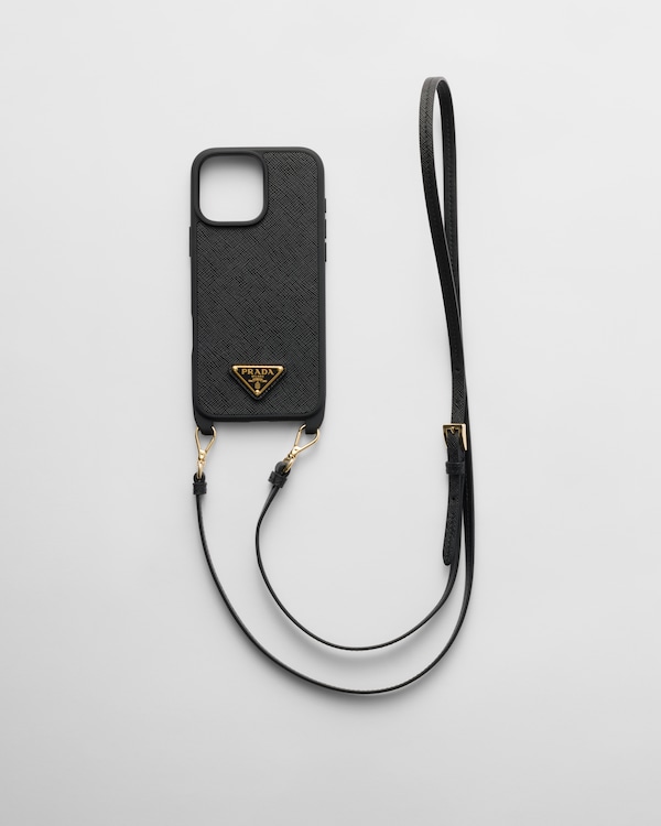 ブラック iPhone 14 Pro用カバー | PRADA