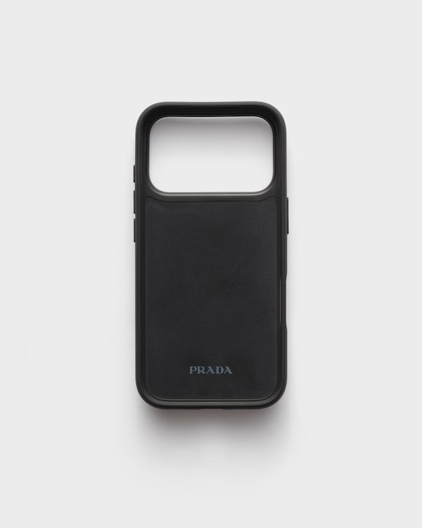 Saffiano leather case for iPhone 17 Pro - Peach Saffiano leather case for iPhone 17 Pro - Peach