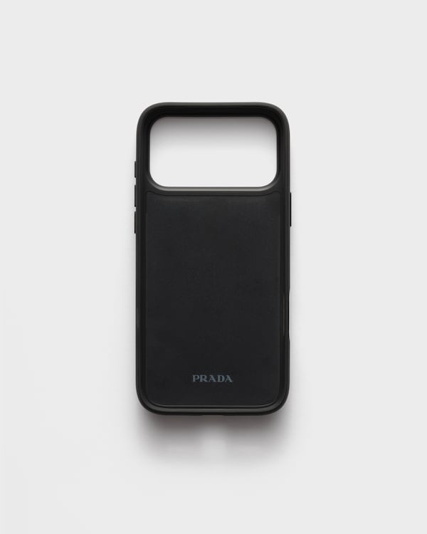 Saffiano leather case for iPhone 17 Pro - Peach Saffiano leather case for iPhone 17 Pro - Peach