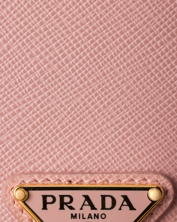 Saffiano leather case for iPhone 17 Pro - Peach Saffiano leather case for iPhone 17 Pro - Peach