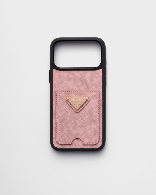 Funda de piel Saffiano para iPhone 17 Pro Max - Melocotón Funda de piel Saffiano para iPhone 17 Pro Max - Melocotón