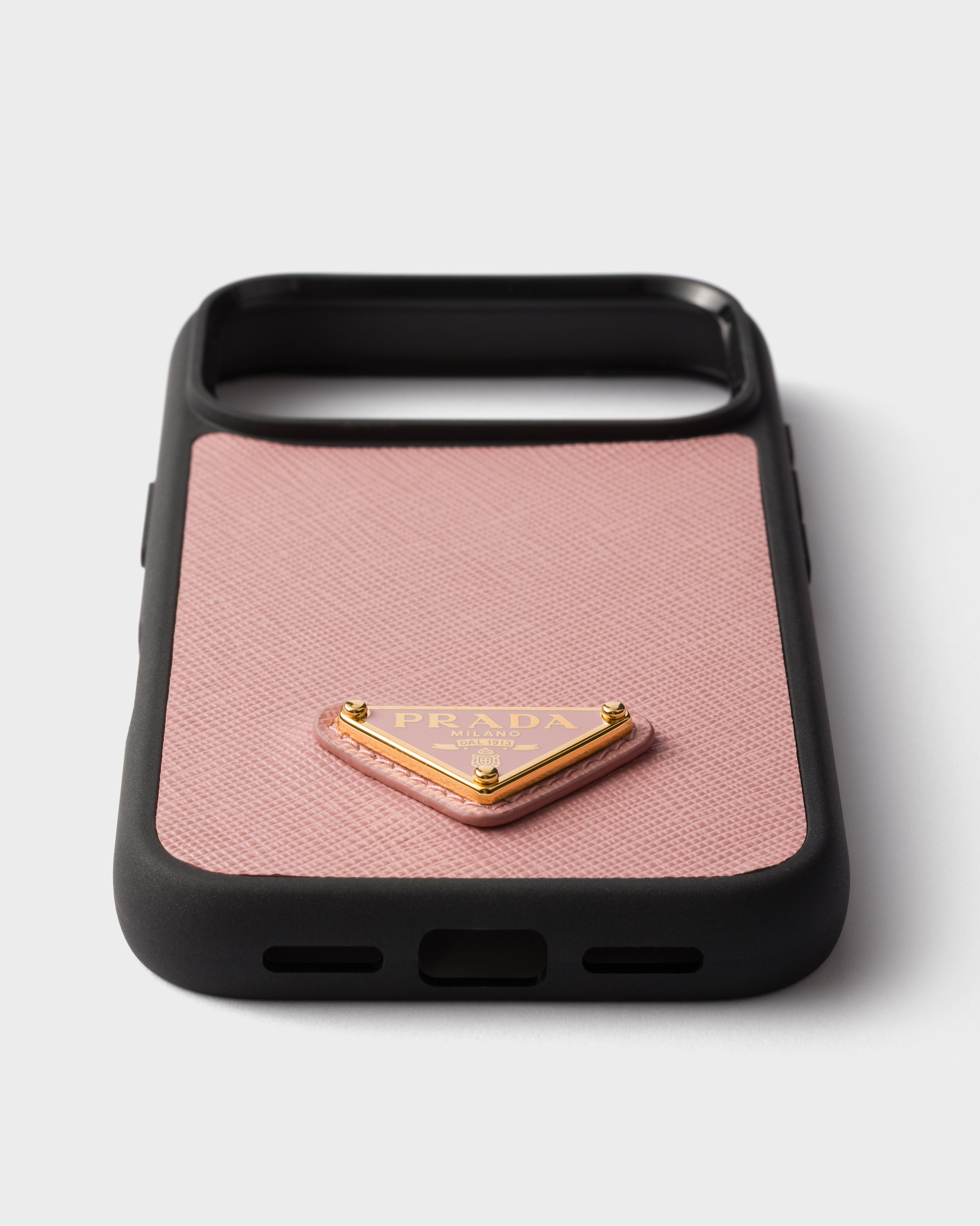 Peach Saffiano Leather Case For Iphone 17 Pro Max | PRADA