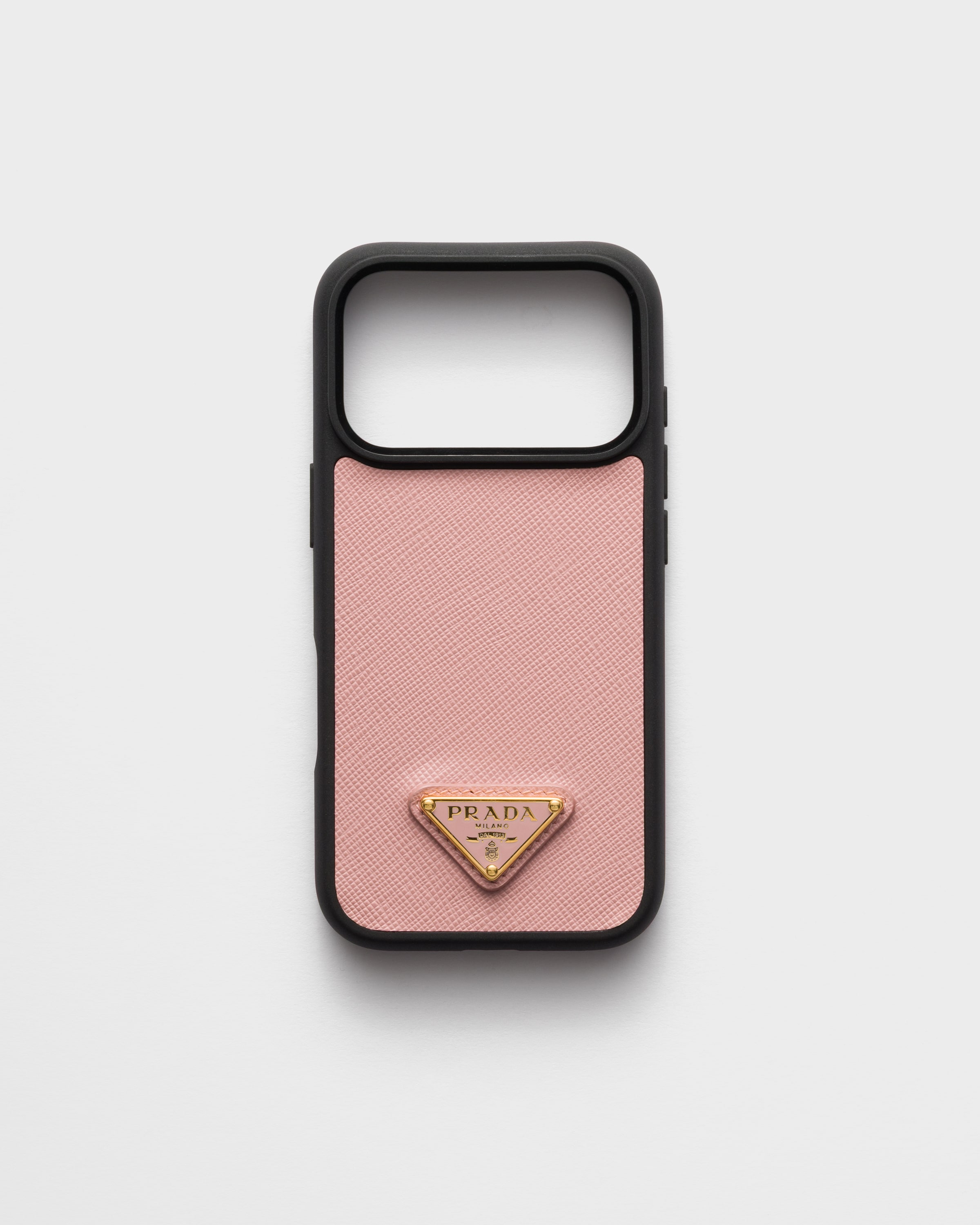 Peach Saffiano Leather Case For Iphone 17 Pro Max | PRADA