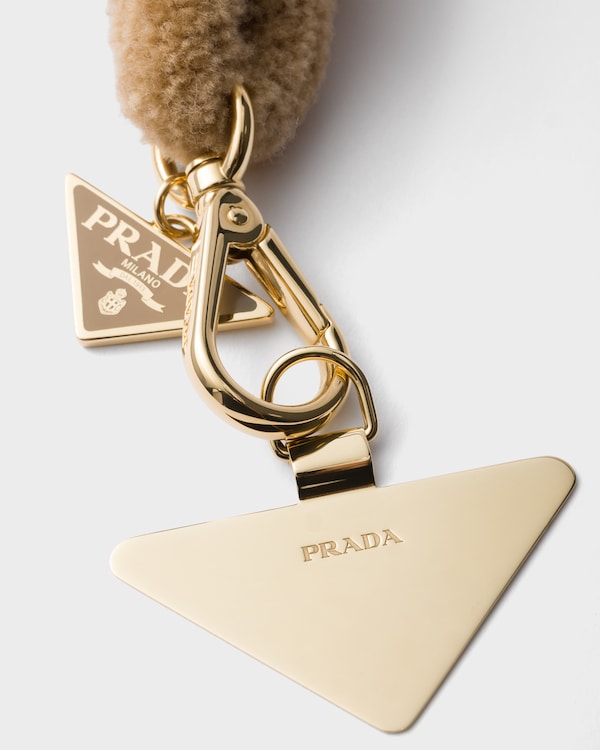 Wool smartphone wrist strap - Camel Brown Wool smartphone wrist strap - Camel Brown