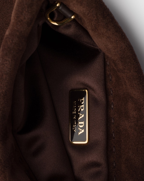 Suede smartphone pouch - Dark Brown Suede smartphone pouch - Dark Brown
