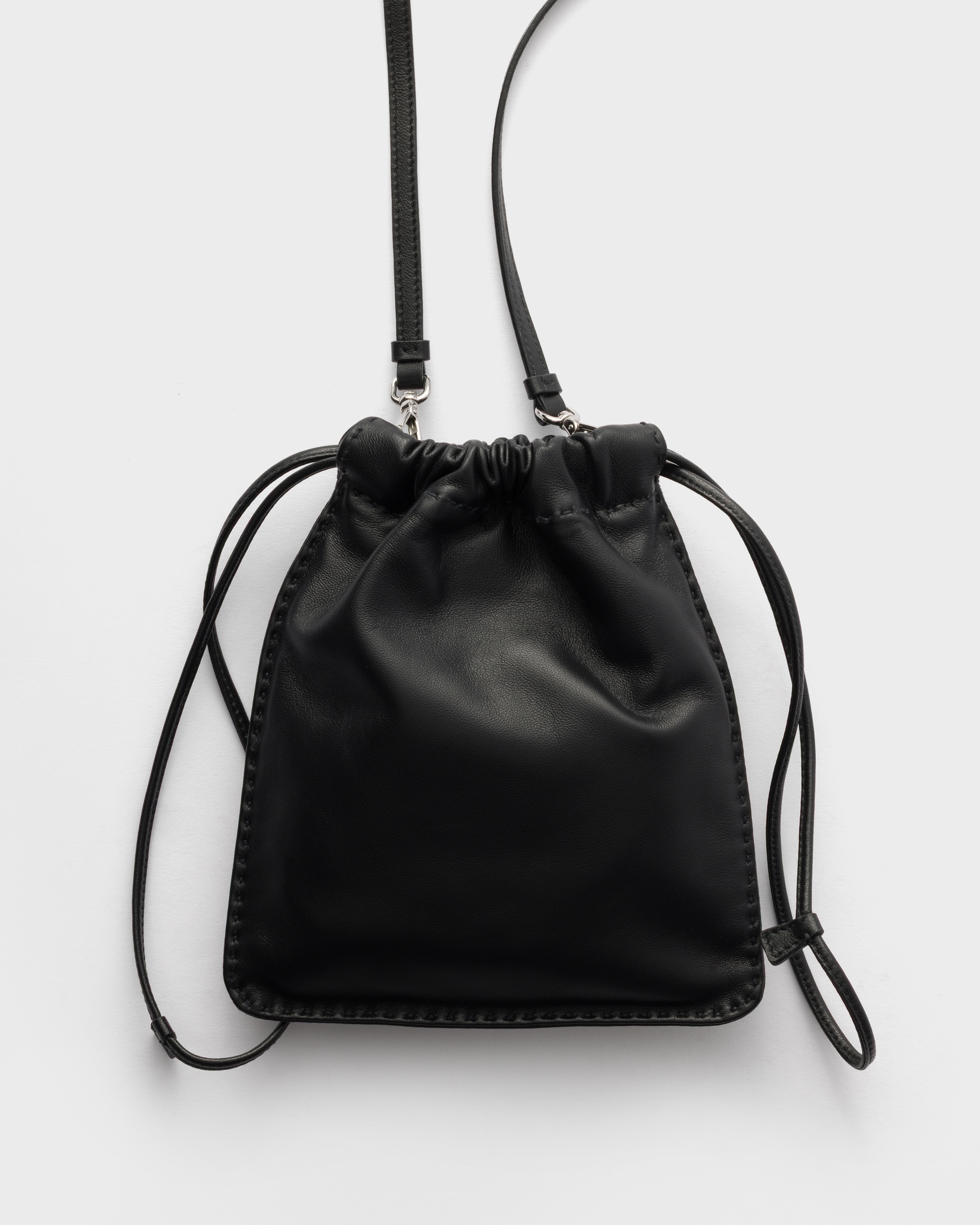 Black Nappa leather smartphone pouch | PRADA - United States