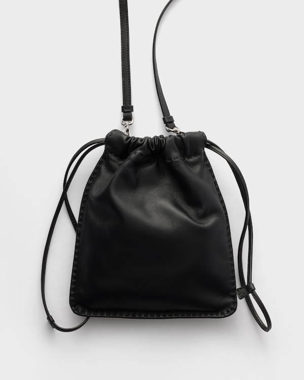 Nappa leather smartphone pouch - Black Nappa leather smartphone pouch - Black