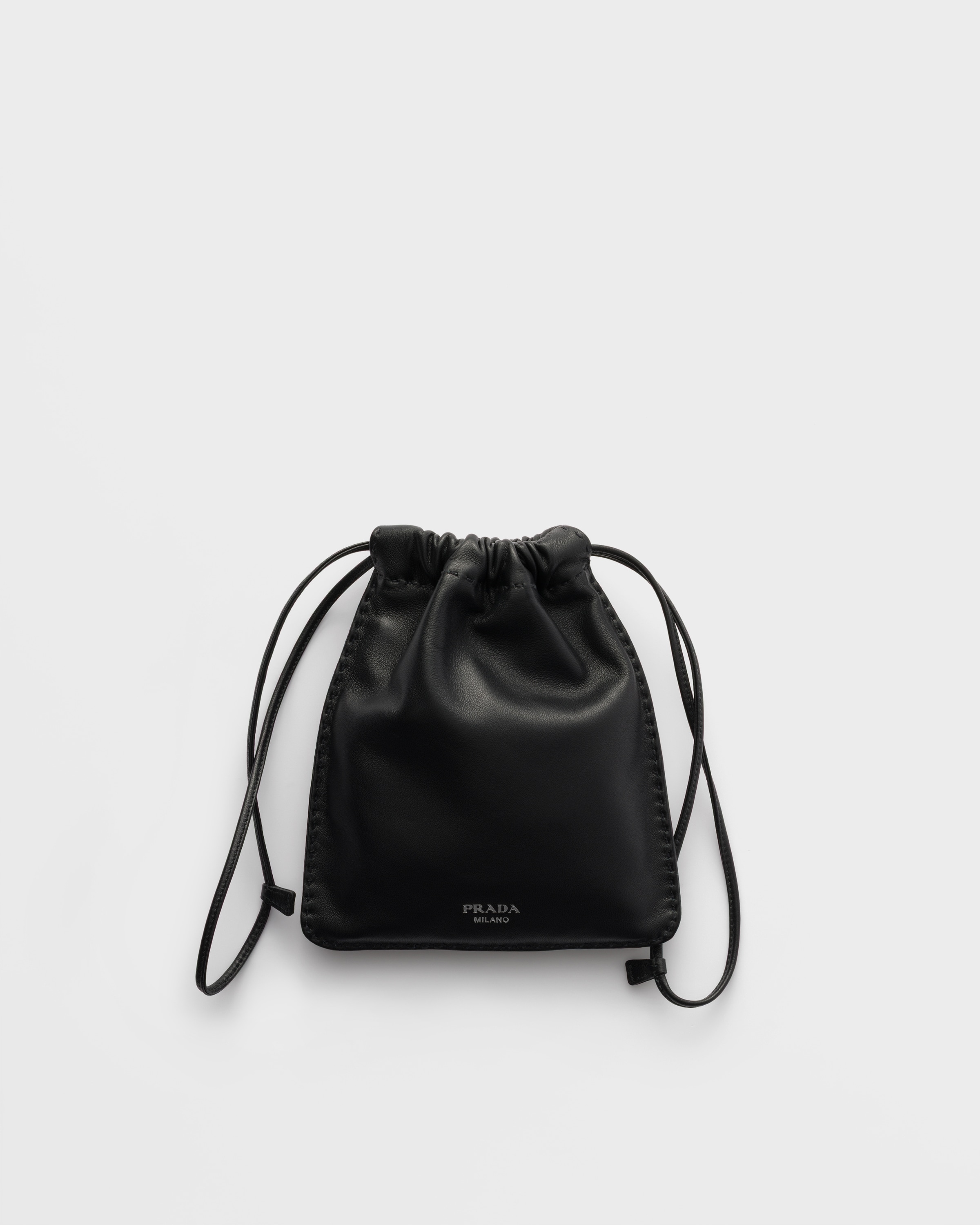 新品✨PRADA プリーツ ナッパレザー 2way ハンドバッグ ブラック 新品✨PRADA プリーツ ナッパレザー 2way ハンドバッグ ブラック