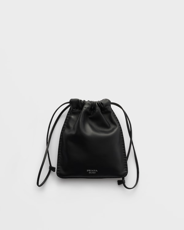 Nappa leather smartphone pouch - Black Nappa leather smartphone pouch - Black