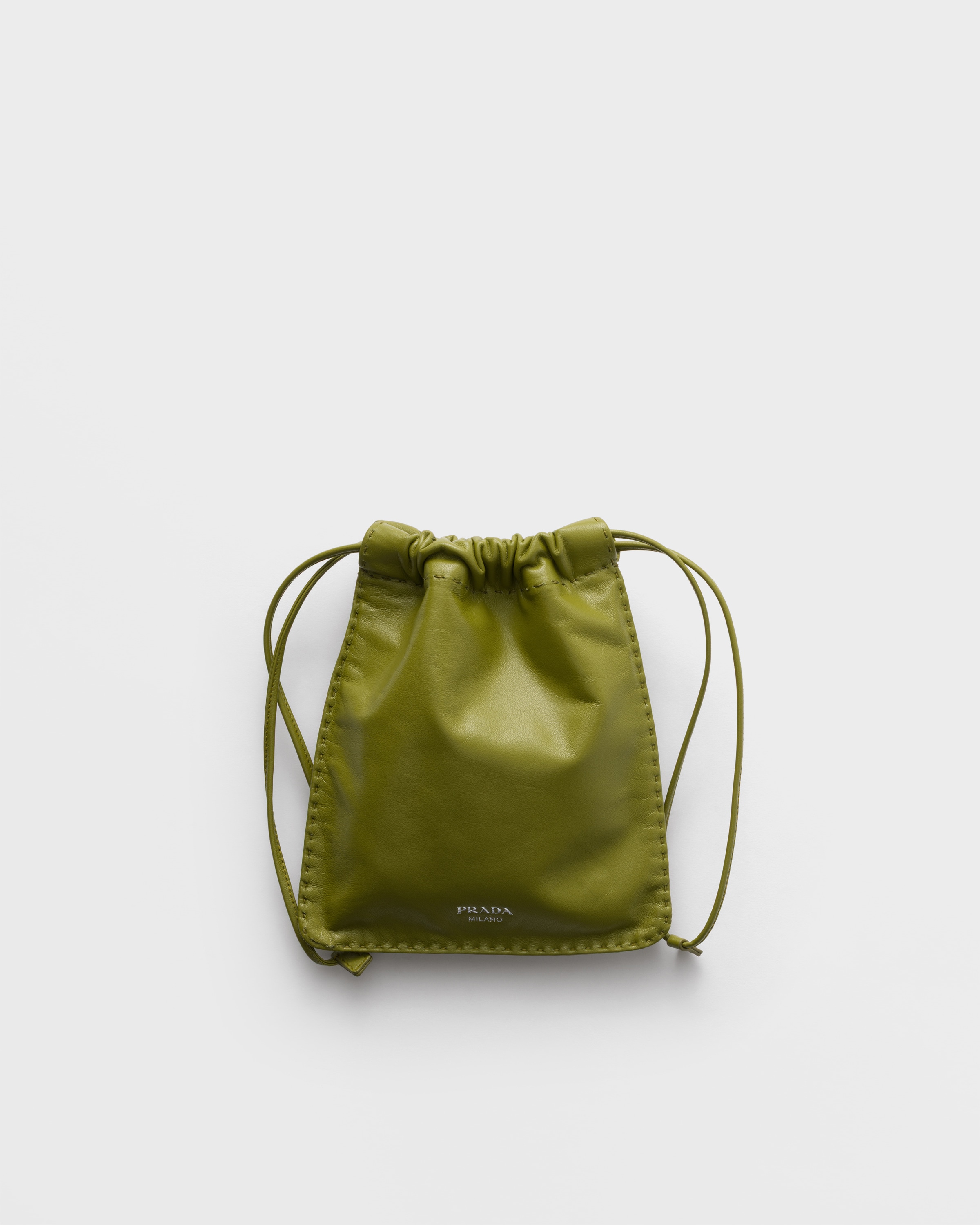Ivy Green Nappa leather smartphone pouch | PRADA - United States