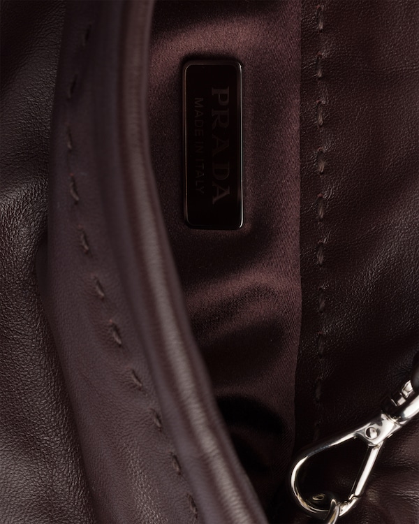 Pochette pour smartphone en cuir nappa - Bruyère Pochette pour smartphone en cuir nappa - Bruyère
