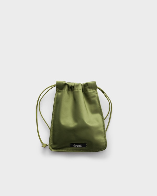 Satin smartphone pouch - Ivy Green Satin smartphone pouch - Ivy Green