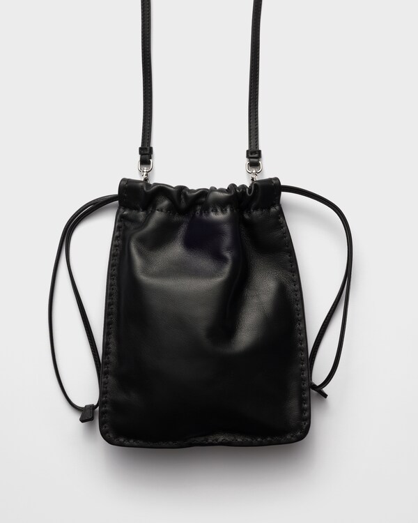Nappa leather smartphone pouch - Negro Nappa leather smartphone pouch - Negro