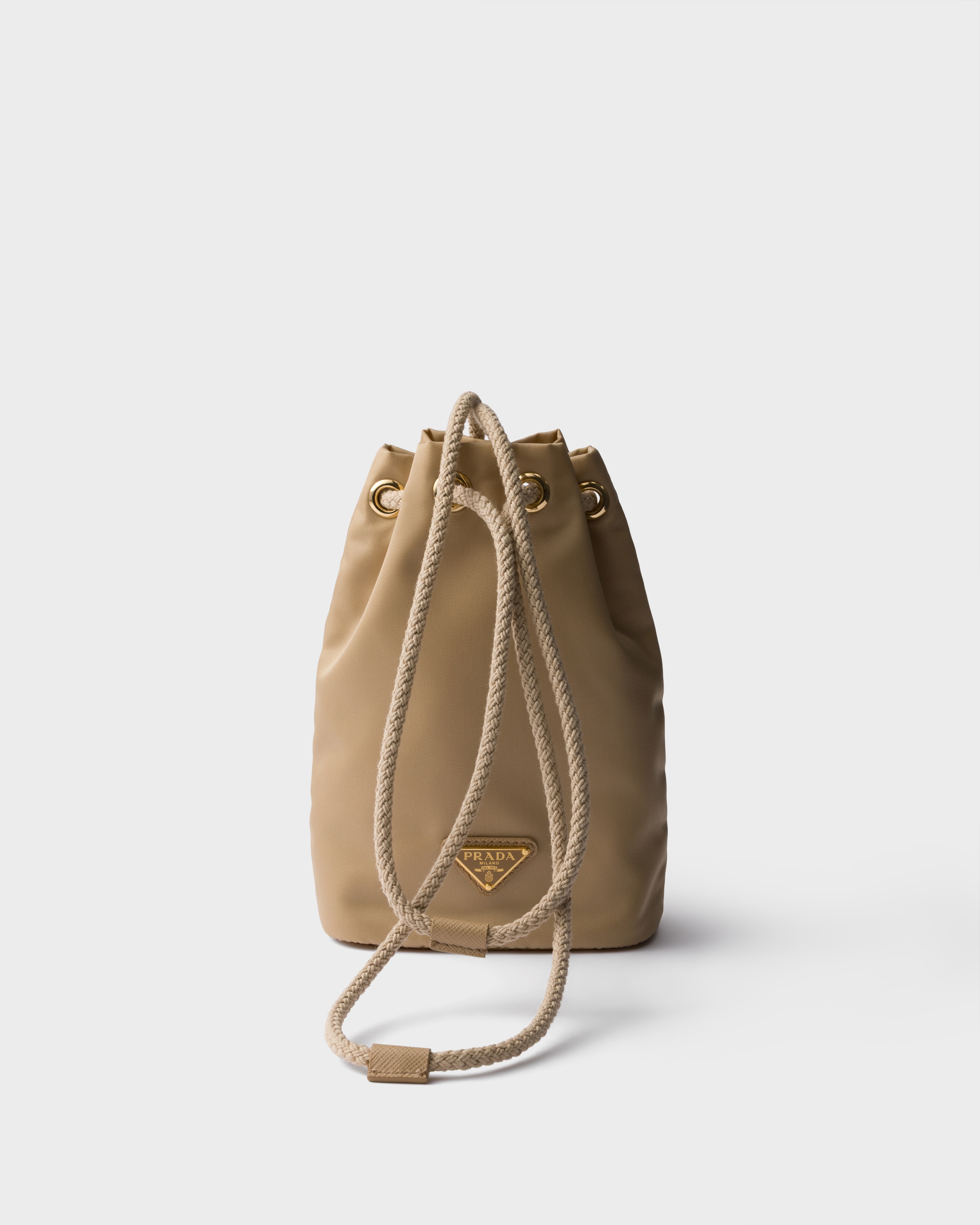 Prada Re-nylon Smartphone Case, Woman, Camel Brown