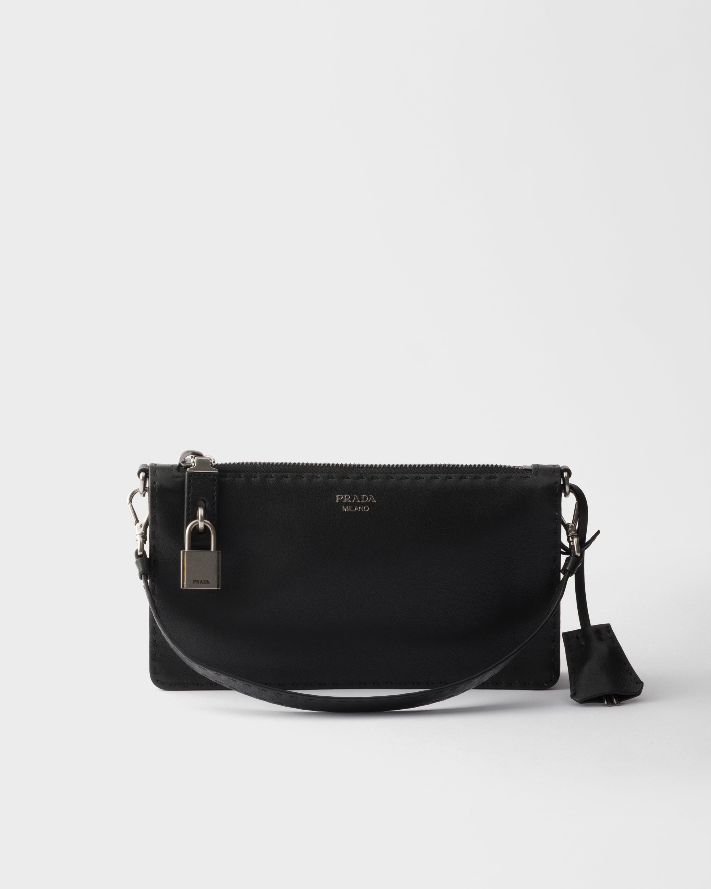 Black Nappa Leather Pouch | PRADA - United States