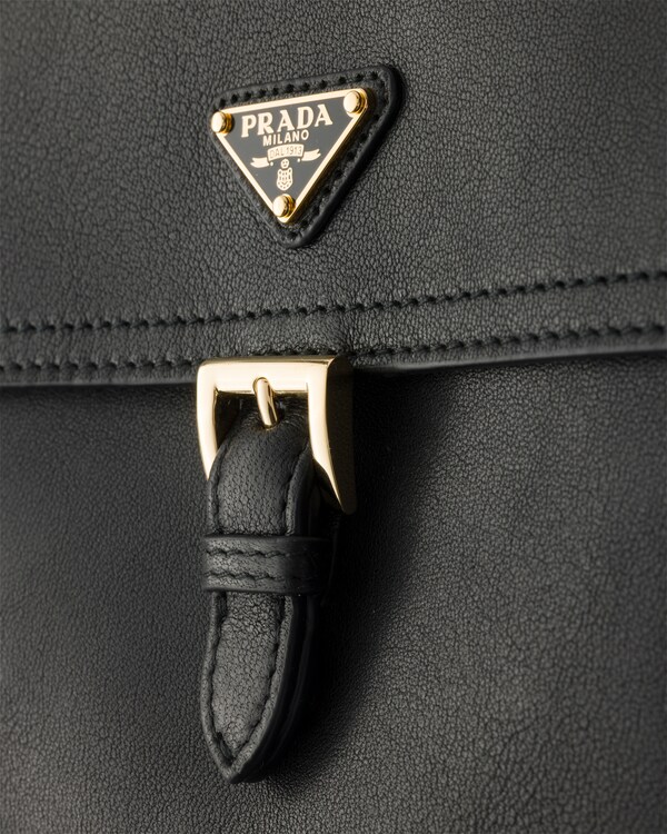 Nappa leather smartphone holder - Black Nappa leather smartphone holder - Black