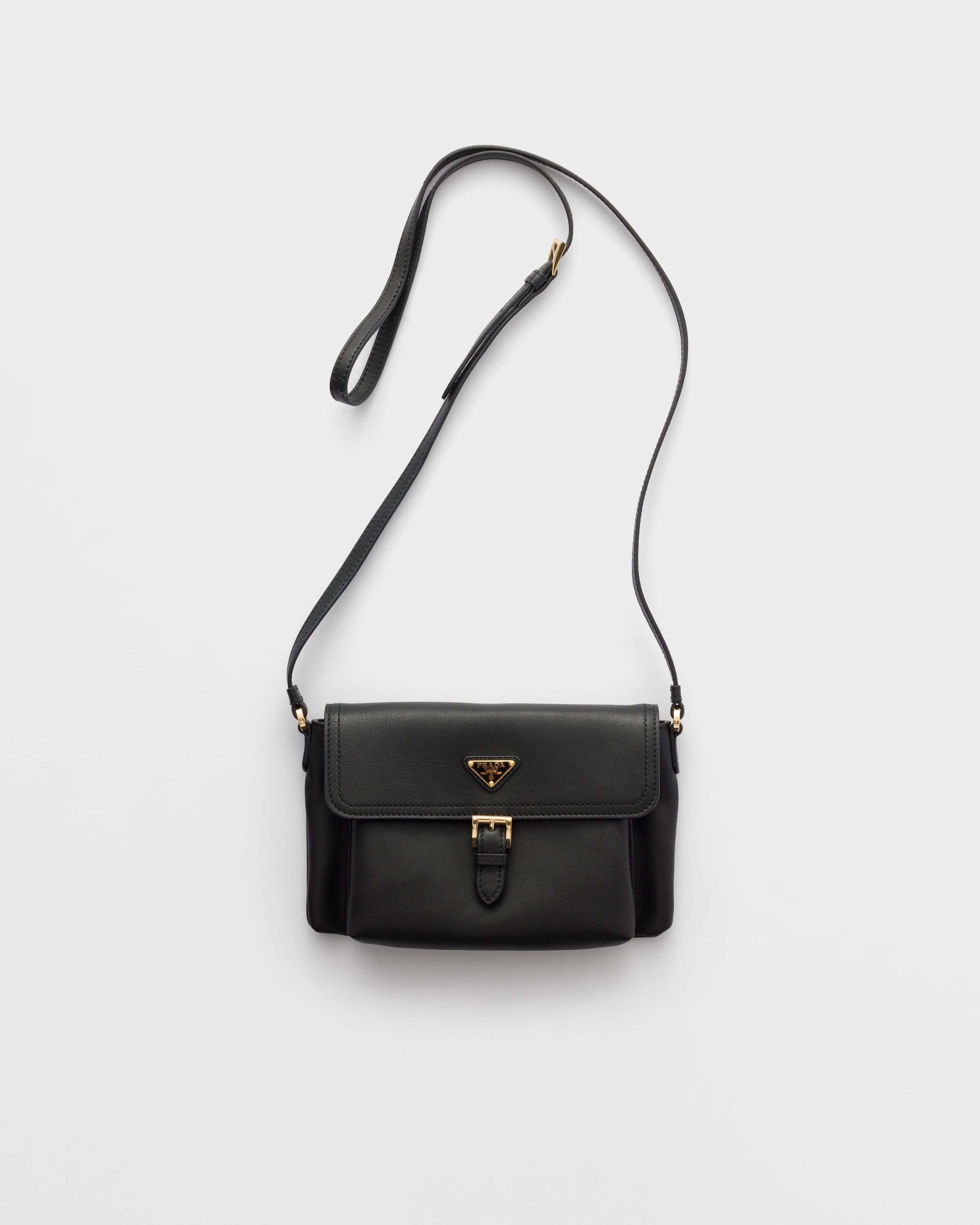 Black Nappa Leather Smartphone Holder | PRADA - United States