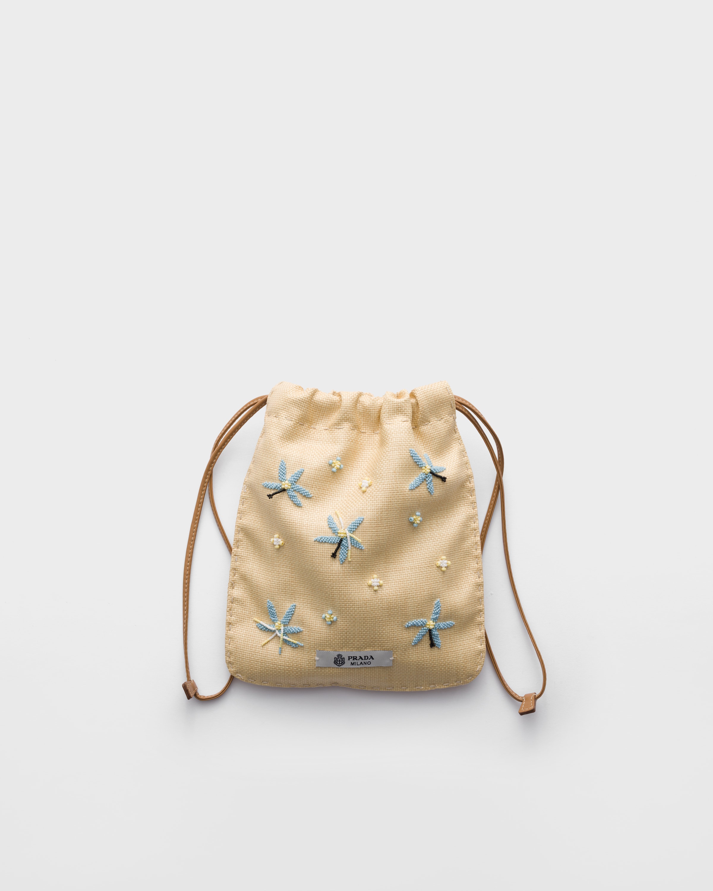 Embroidered canvas smartphone case