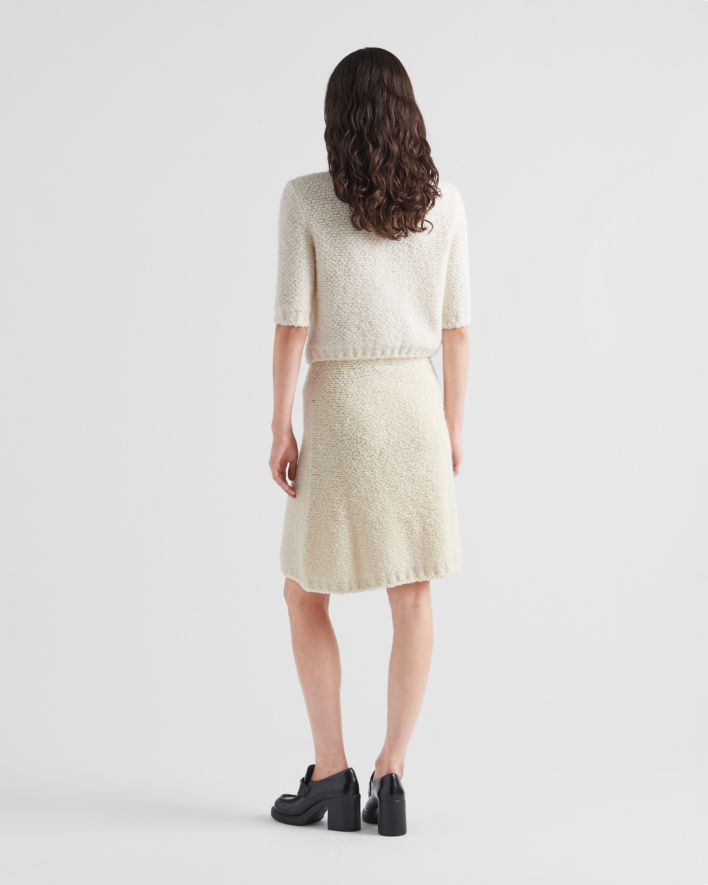 【プラダ・PRADA】Boucle mohair knit skirt W) Prada Boucle Mohair Knit Skirt Black | eBay