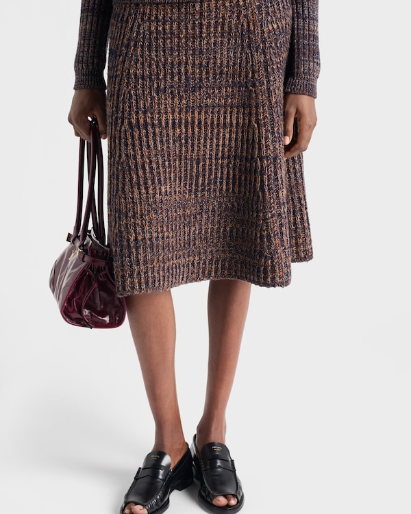 Wool and cashmere knit skirt Wool and cashmere knit skirt