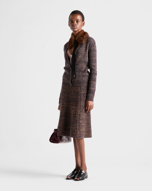 Wool and cashmere knit skirt Wool and cashmere knit skirt