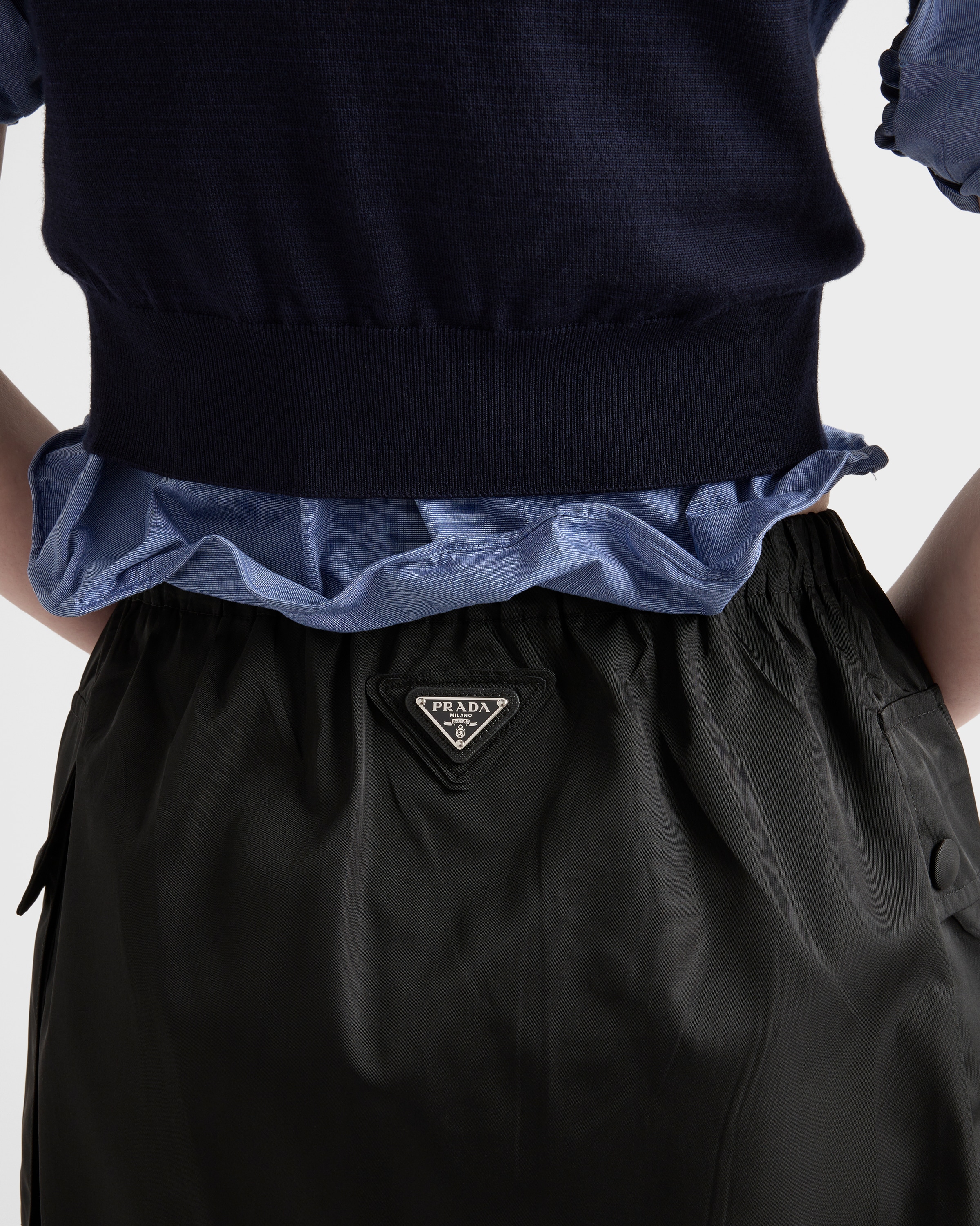 【関税&送料込】Prada Black Re-Nylon Mini Skirt db28f370d342a5f32c10aa22b5492f