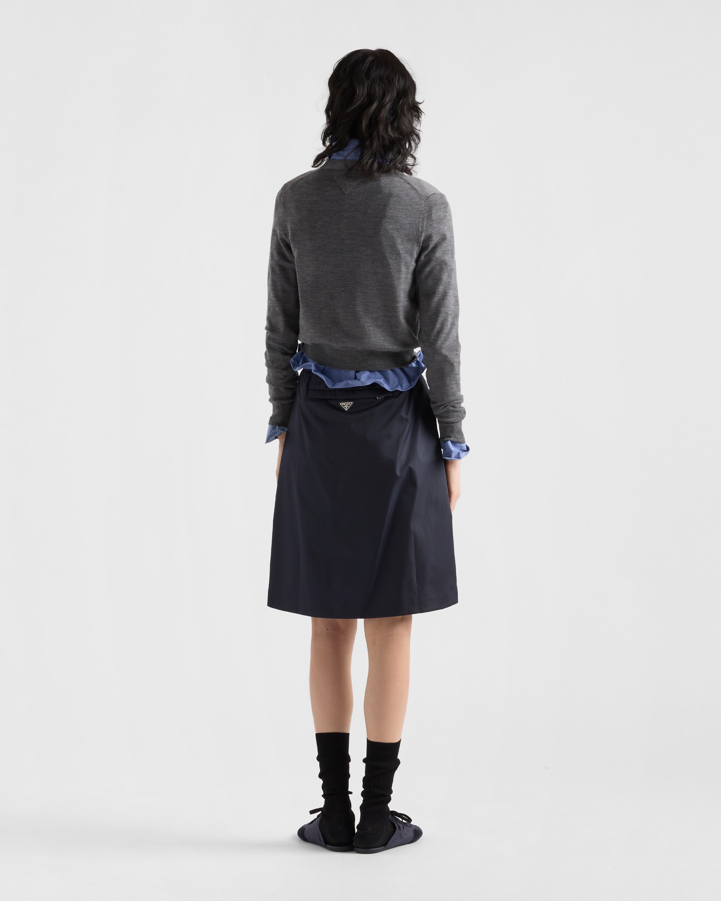 Blue Re-Nylon skirt | PRADA