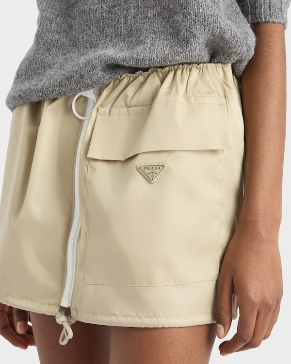 Re-Nylon miniskirt - Desert Re-Nylon miniskirt - Desert