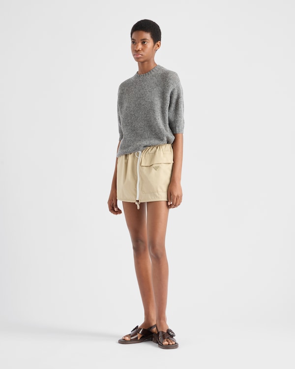 Re-Nylon miniskirt - Desert Re-Nylon miniskirt - Desert