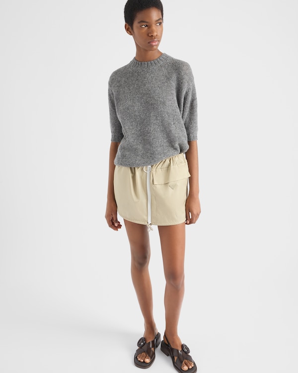 Re-Nylon miniskirt - Desert Re-Nylon miniskirt - Desert