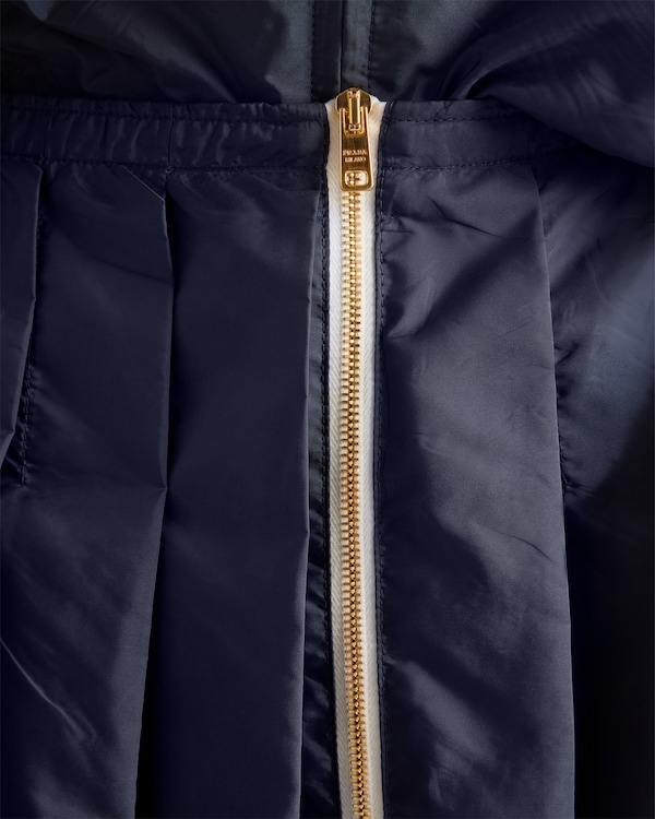 Light Re-Nylon pleated skirt - Blue Light Re-Nylon pleated skirt - Blue