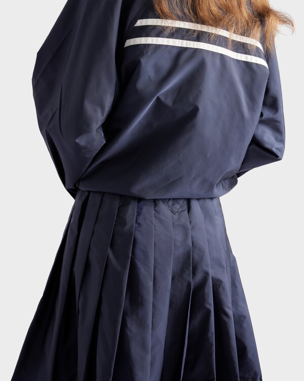 Light Re-Nylon pleated skirt - Blue Light Re-Nylon pleated skirt - Blue
