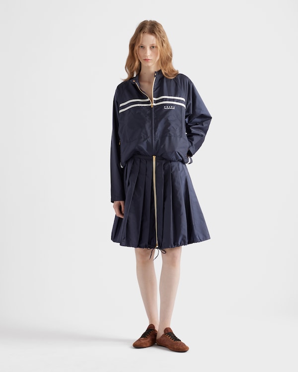 Light Re-Nylon pleated skirt - Blue Light Re-Nylon pleated skirt - Blue