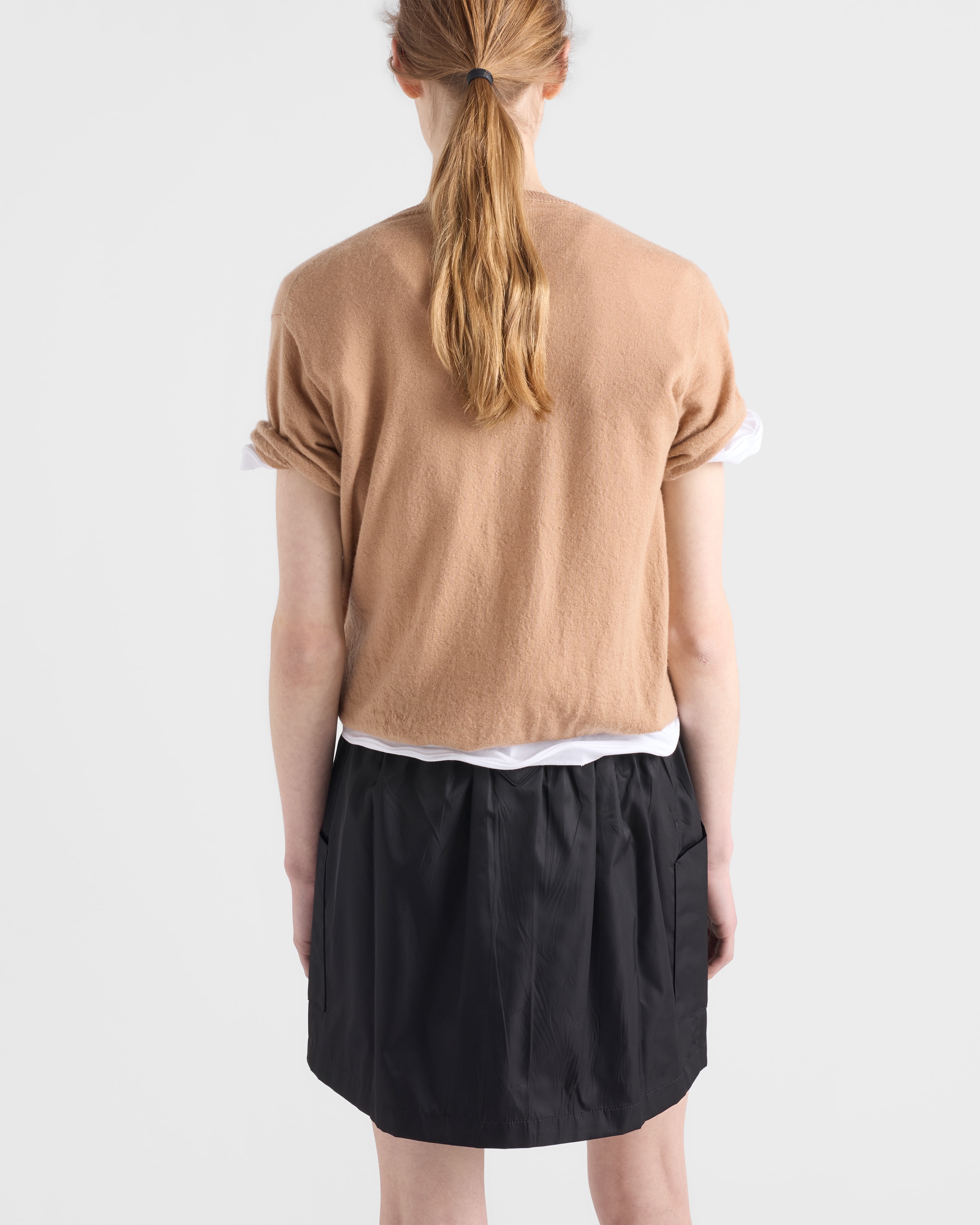 ブラック Re-nylon ミニスカート | PRADA