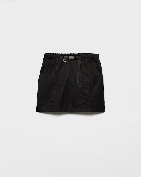 Re-Nylon miniskirt - Black Re-Nylon miniskirt - Black