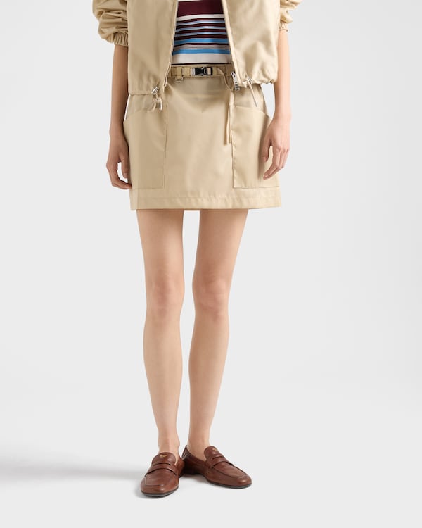 Re-Nylon miniskirt - Desert Beige Re-Nylon miniskirt - Desert Beige
