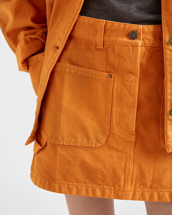 Canvas miniskirt - Orange Canvas miniskirt - Orange