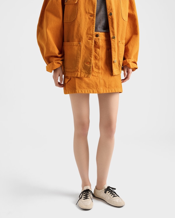 Canvas miniskirt - Orange Canvas miniskirt - Orange