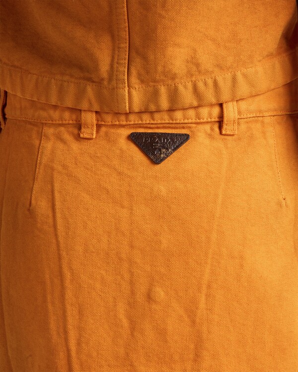 Canvas miniskirt - Orange Canvas miniskirt - Orange