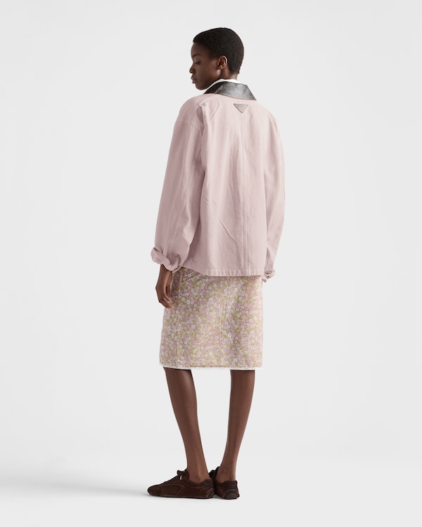 Floral print Re-Nylon midi-skirt - Alabaster Pink Floral print Re-Nylon midi-skirt - Alabaster Pink