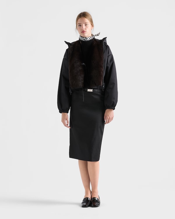 Re-Nylon pencil skirt - Black Re-Nylon pencil skirt - Black