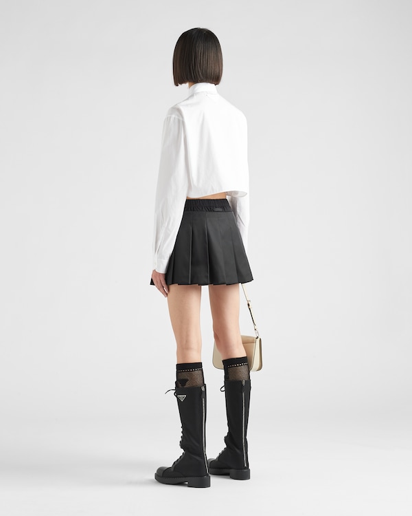 Pleated Re-Nylon miniskirt Pleated Re-Nylon miniskirt