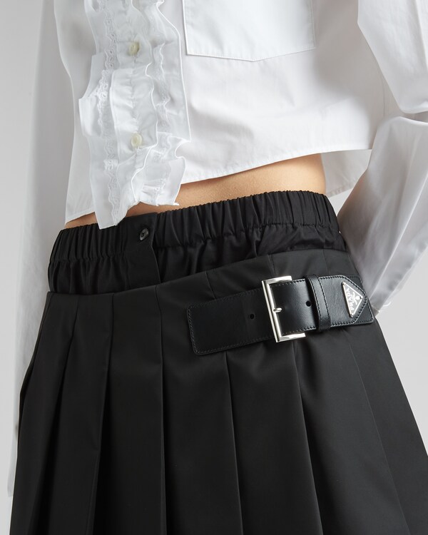 Pleated Re-Nylon miniskirt Pleated Re-Nylon miniskirt