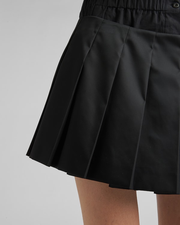Pleated Re-Nylon miniskirt Pleated Re-Nylon miniskirt